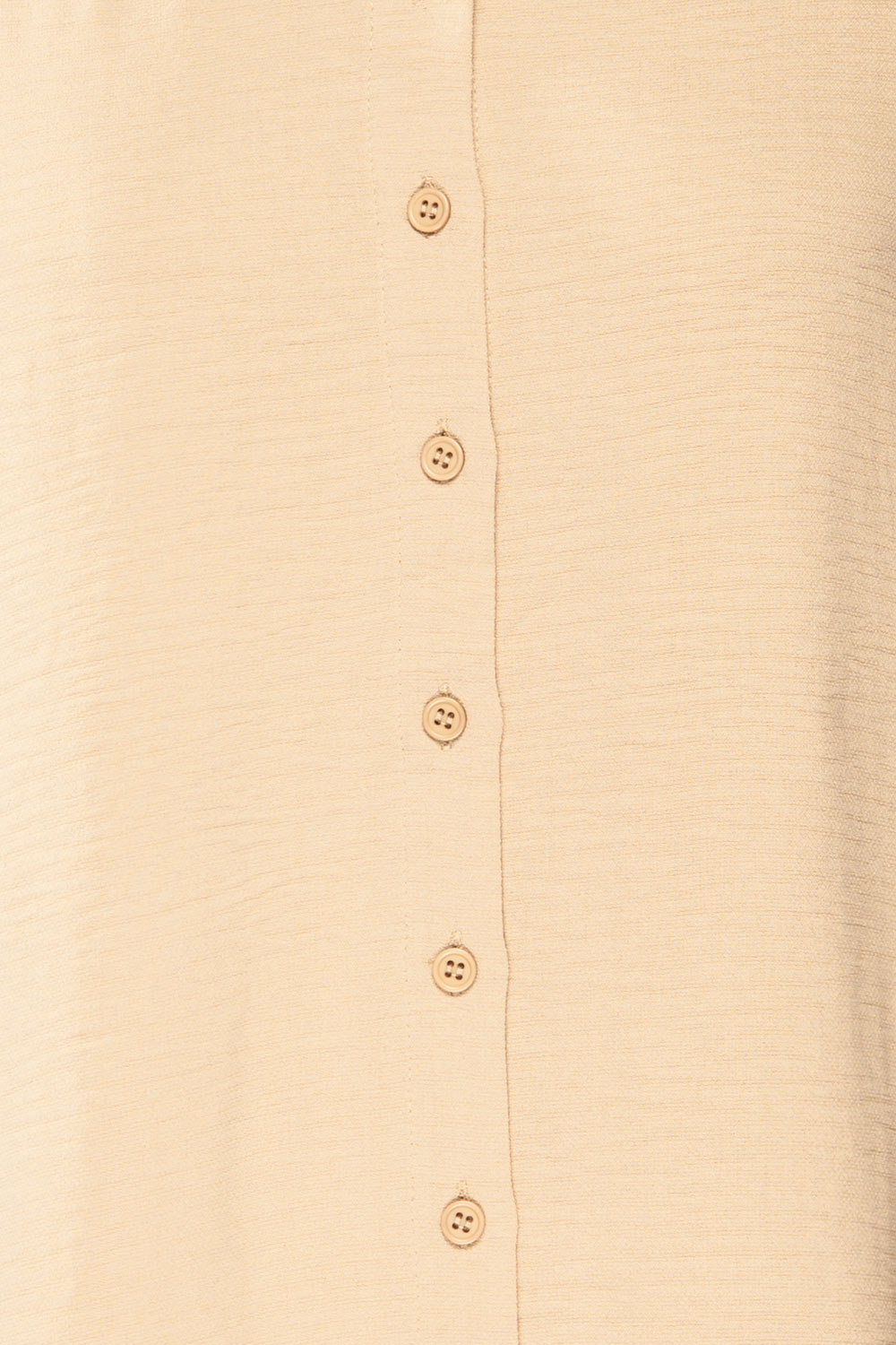Palanga Beige Button-Up Blouse | La petite garçonne fabric 