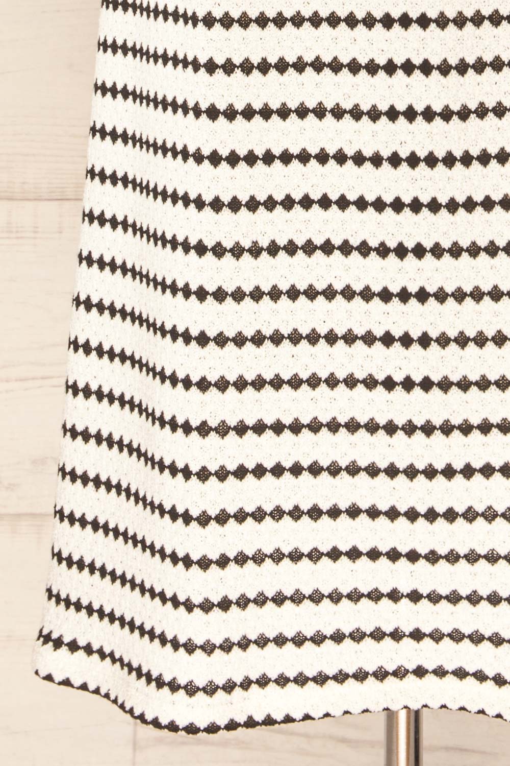 Palmdale Long Diamond-Patterned Knit Dress | La petite garçonne bottom