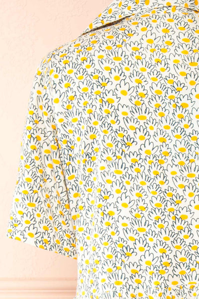 Palotta Long Daisy Print Button-Up Dress | La petite garçonne back