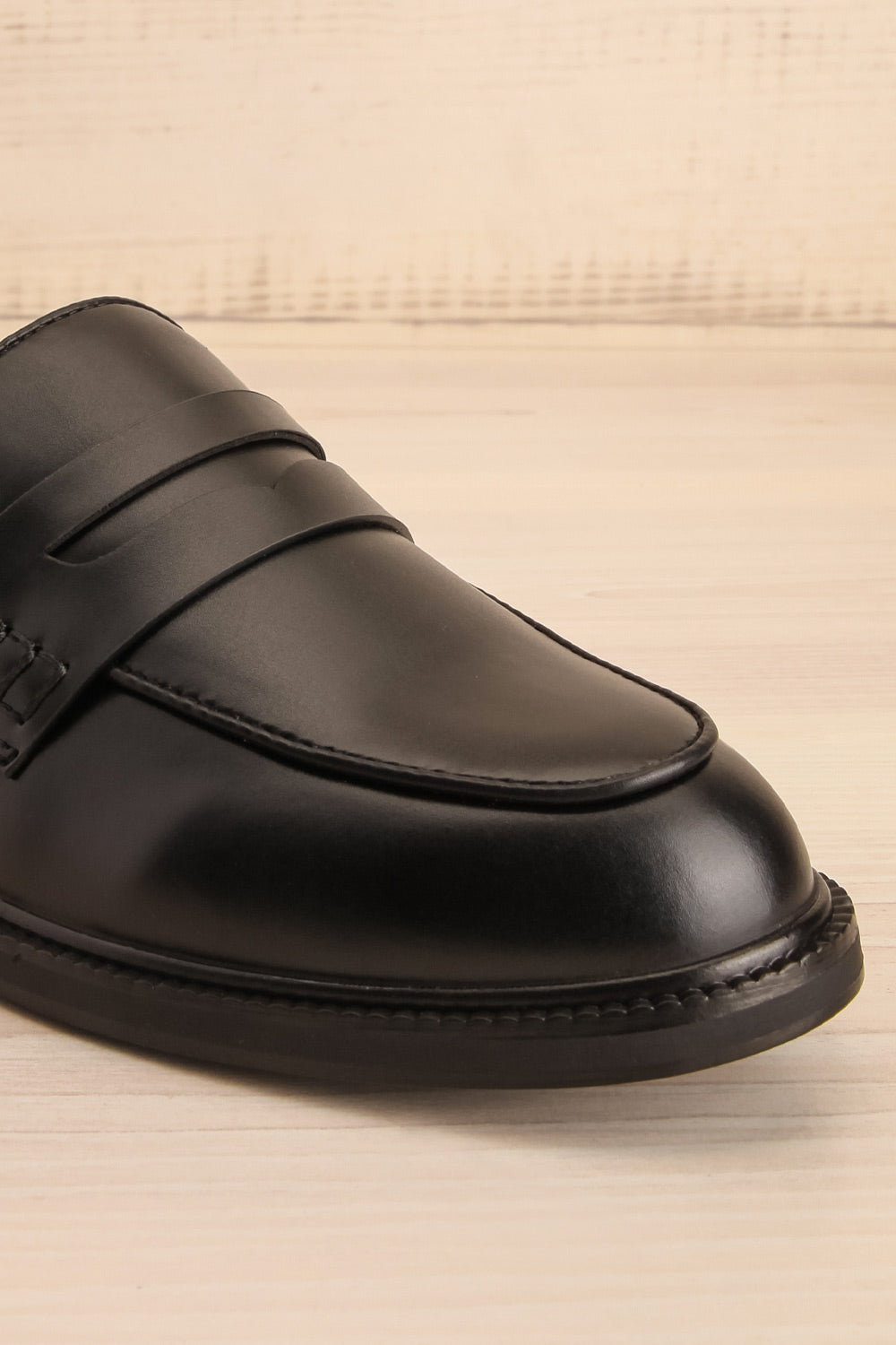 Pasco Black Loafers | La petite garçonne side