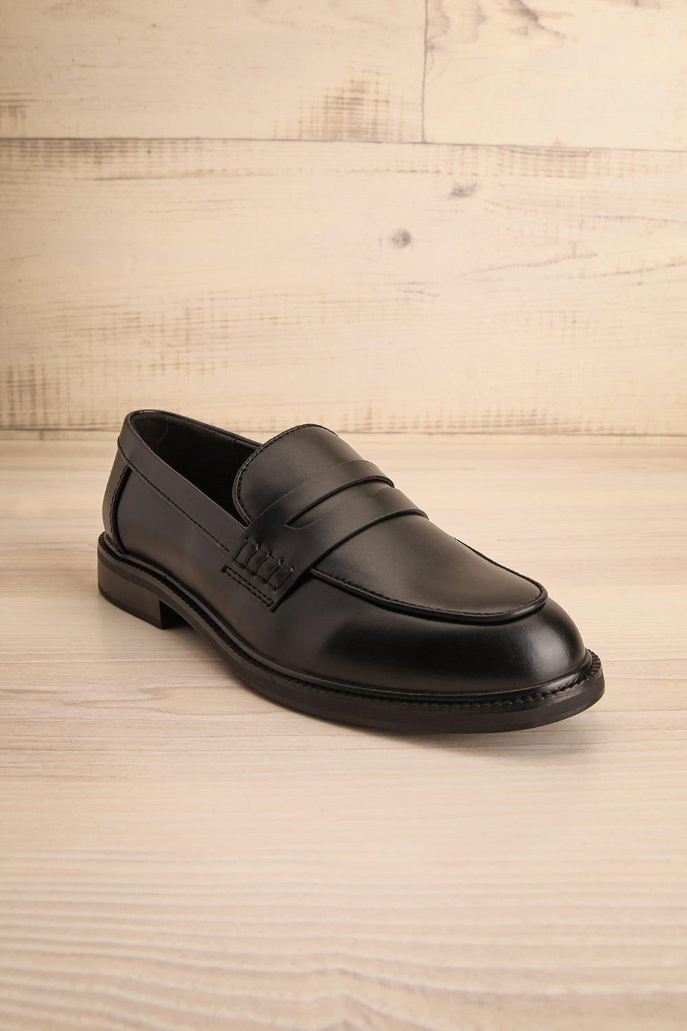 Pasco Black Loafers | La petite garçonne side view