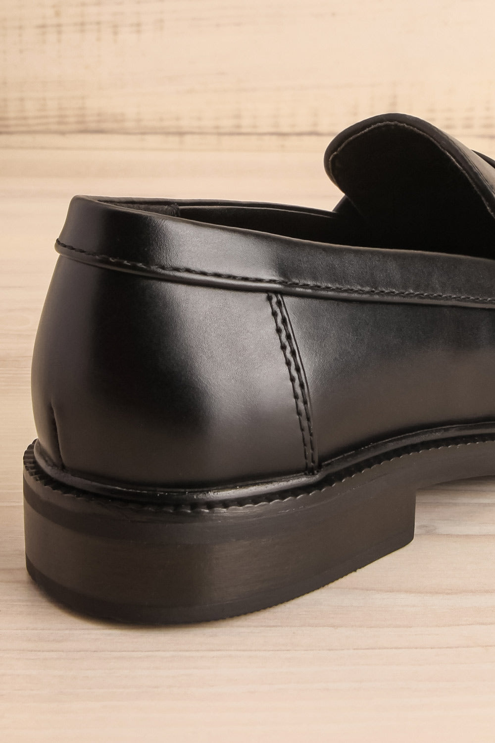 Pasco Black Loafers | La petite garçonne back view