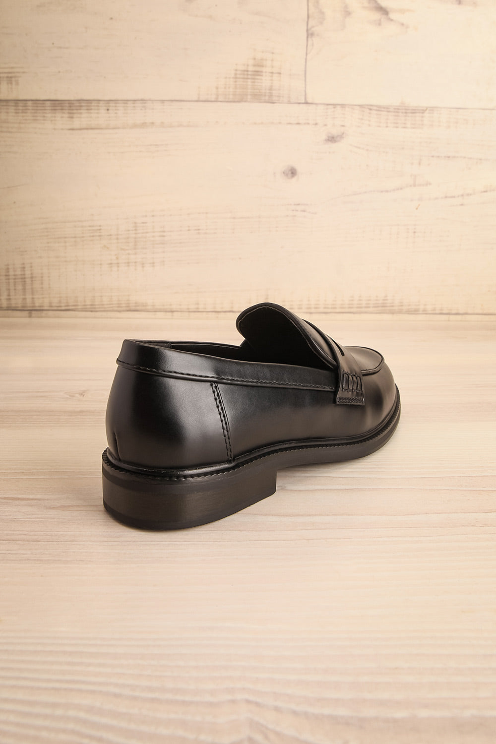 Pasco Black Loafers | La petite garçonne back
