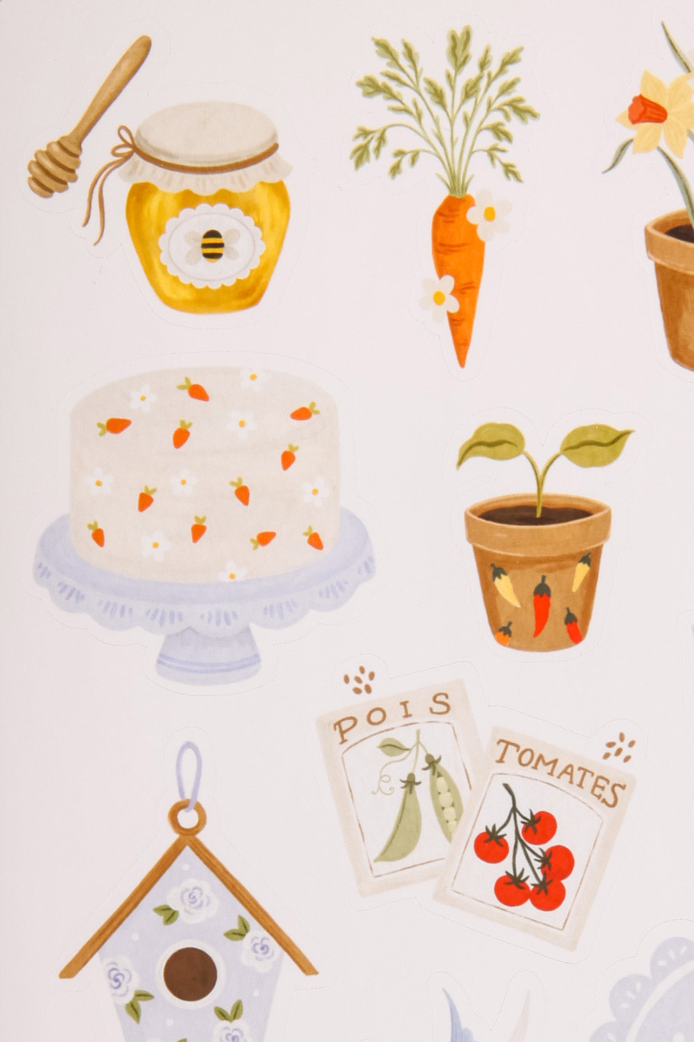 Gardening Love Sticker Sheet | Maison garçonne close-up