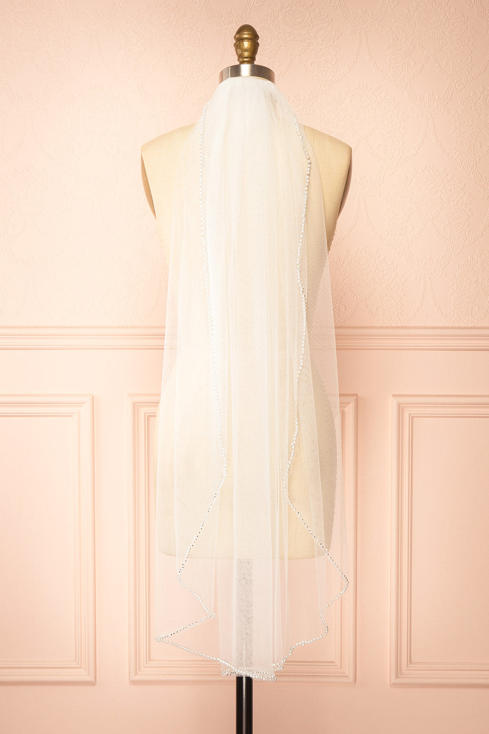 Patience Ivory Wedding Veil with Pearls | Boudoir 1861 view