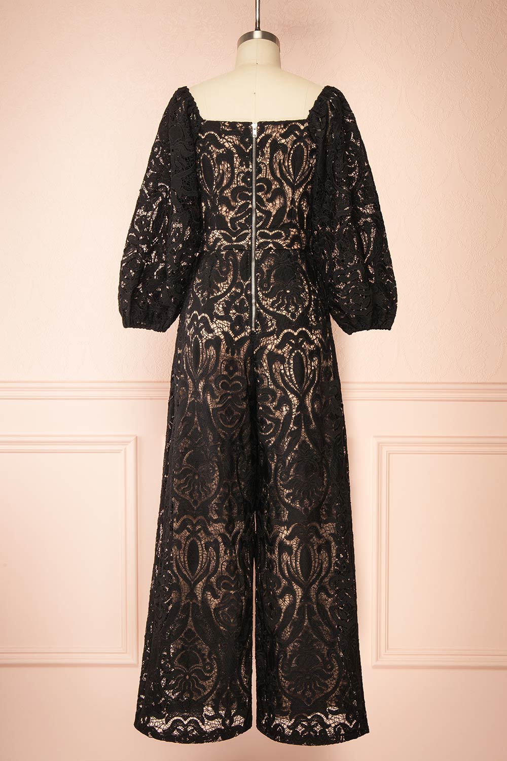 Penny Black Lace Jumpsuit with Wide-Leg | Boutique 1861 back view