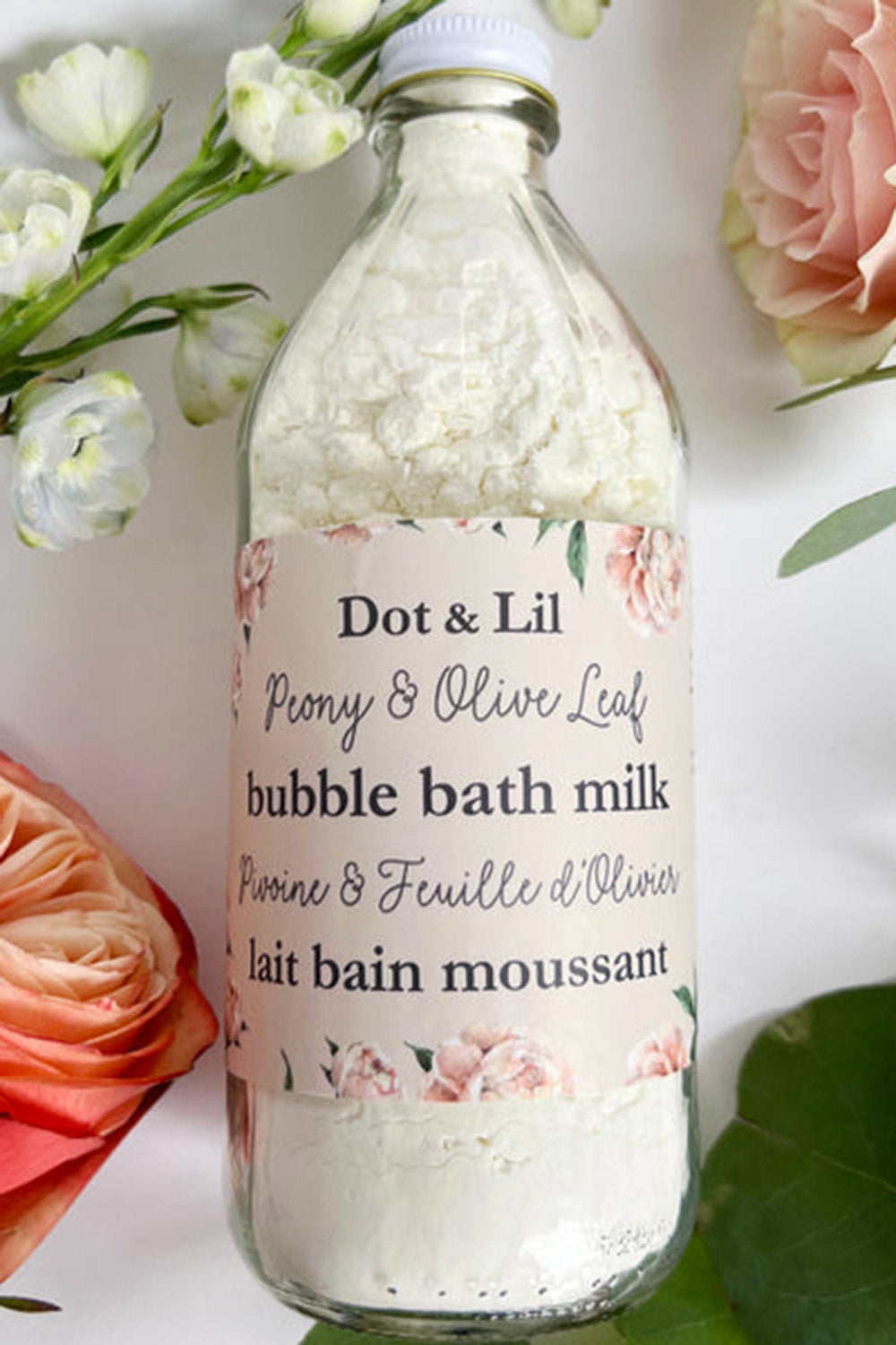 Peony & Olive Leaf Bubble Bath Milk | Maison garçonne flat