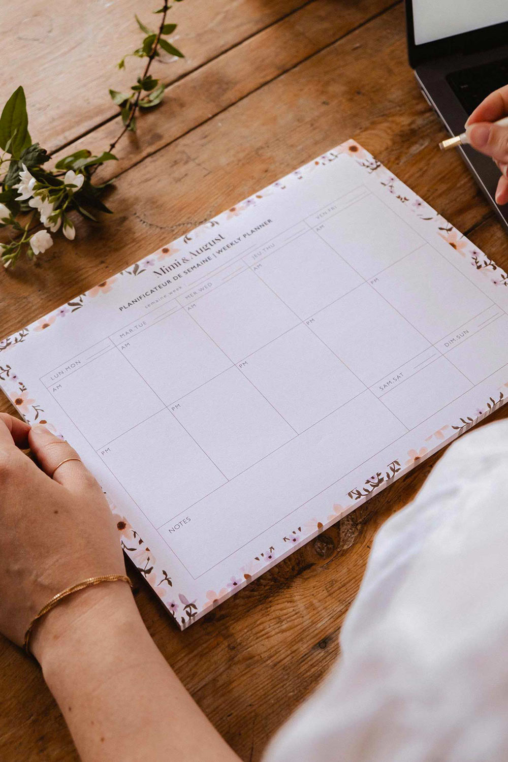 Epilogue Weekly Planner | Maison garçonne brand