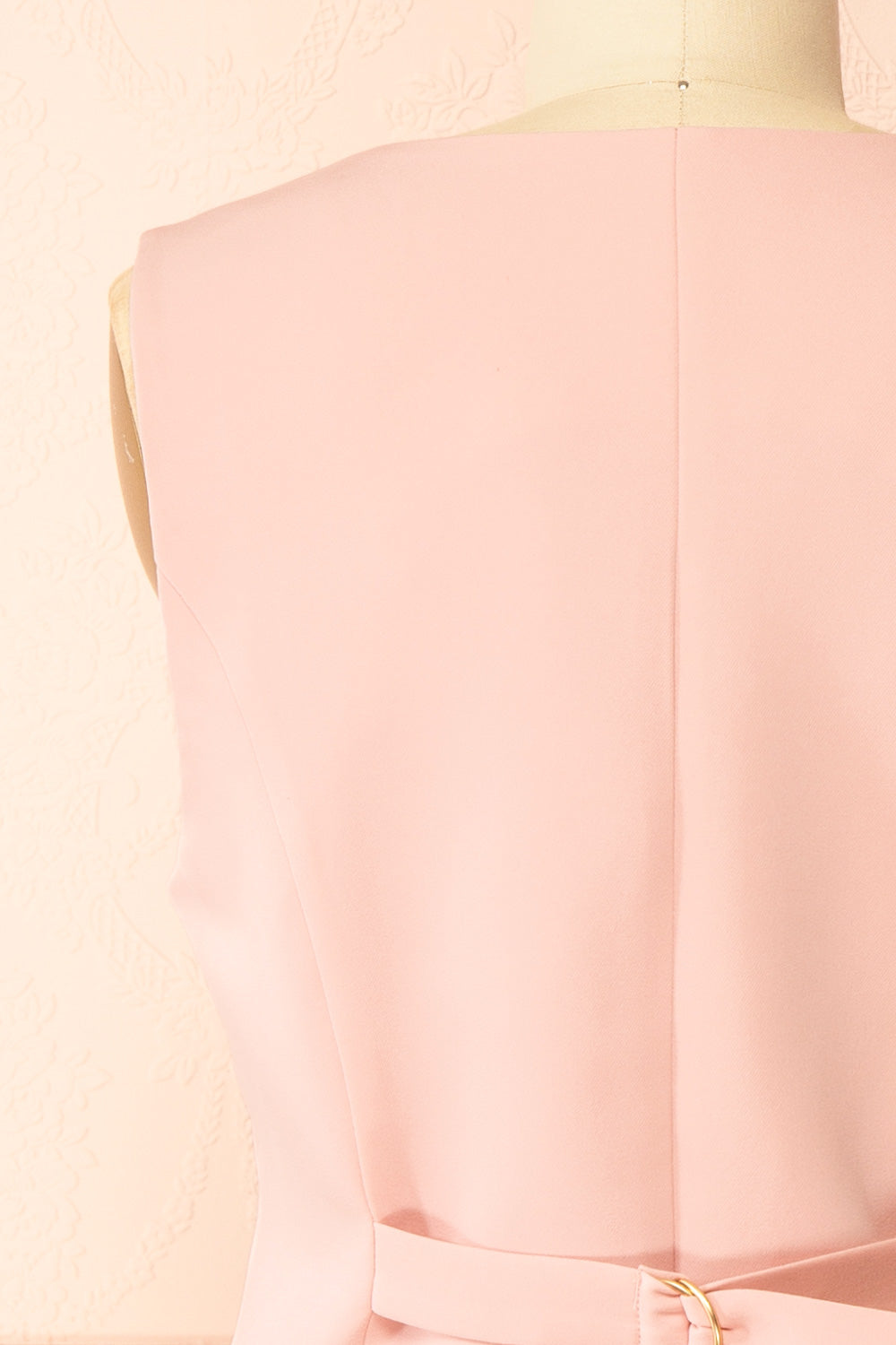 Petrolia | Gilet Rose avec Boutons Dorés