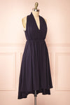 Pierrette Sleeveless Navy Midi Dress | Boutique 1861 side view