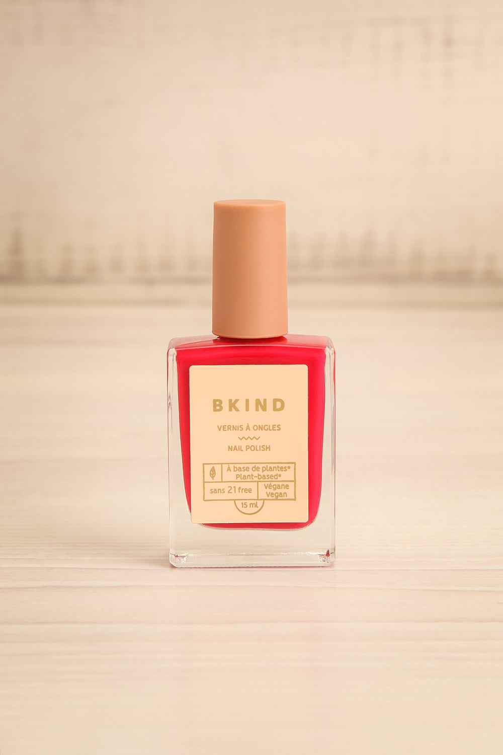 Pink Beet Latte Red Nail Polish by BKIND | Maison garçonne