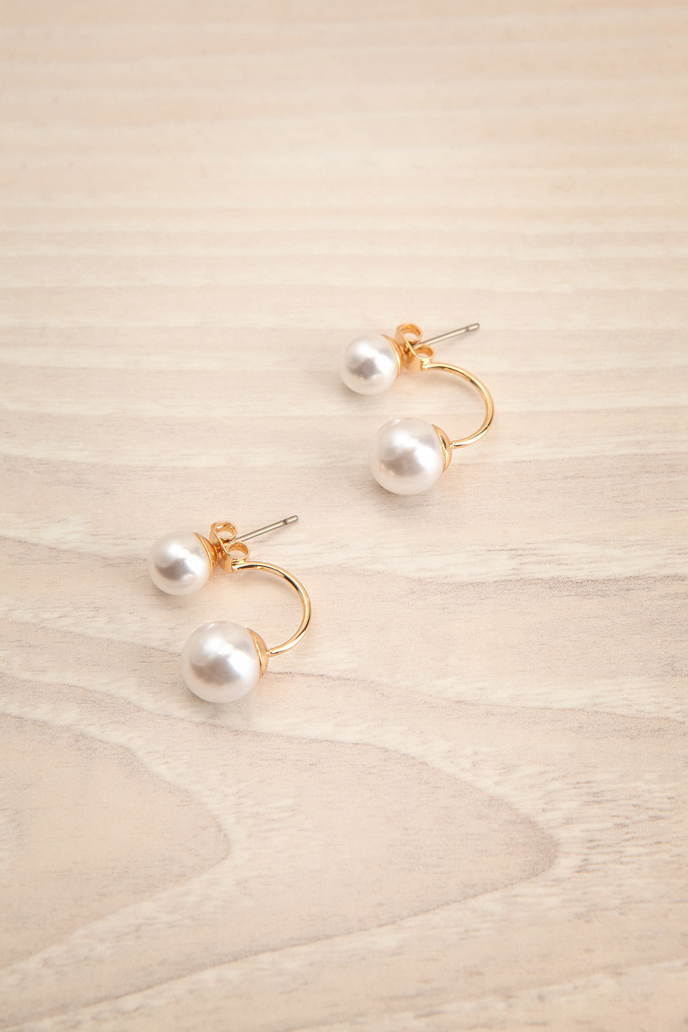 Pitea Pearl Front Back Earrings | La petite garçonne