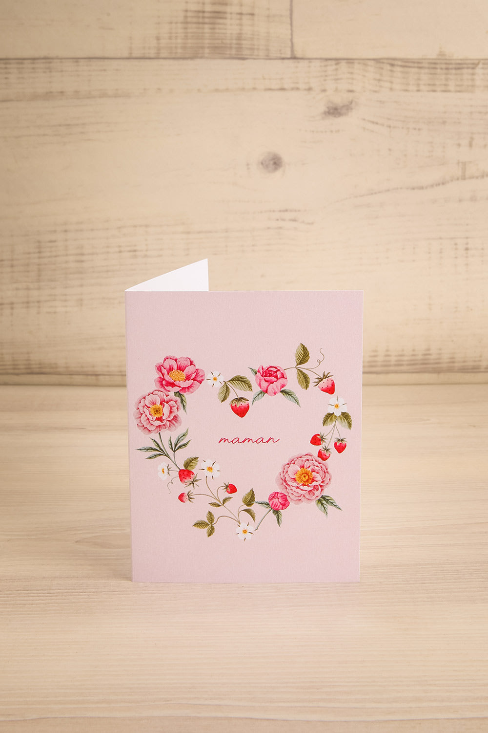 Peonies and Strawberries for Mom Card | Maison Garçonne view