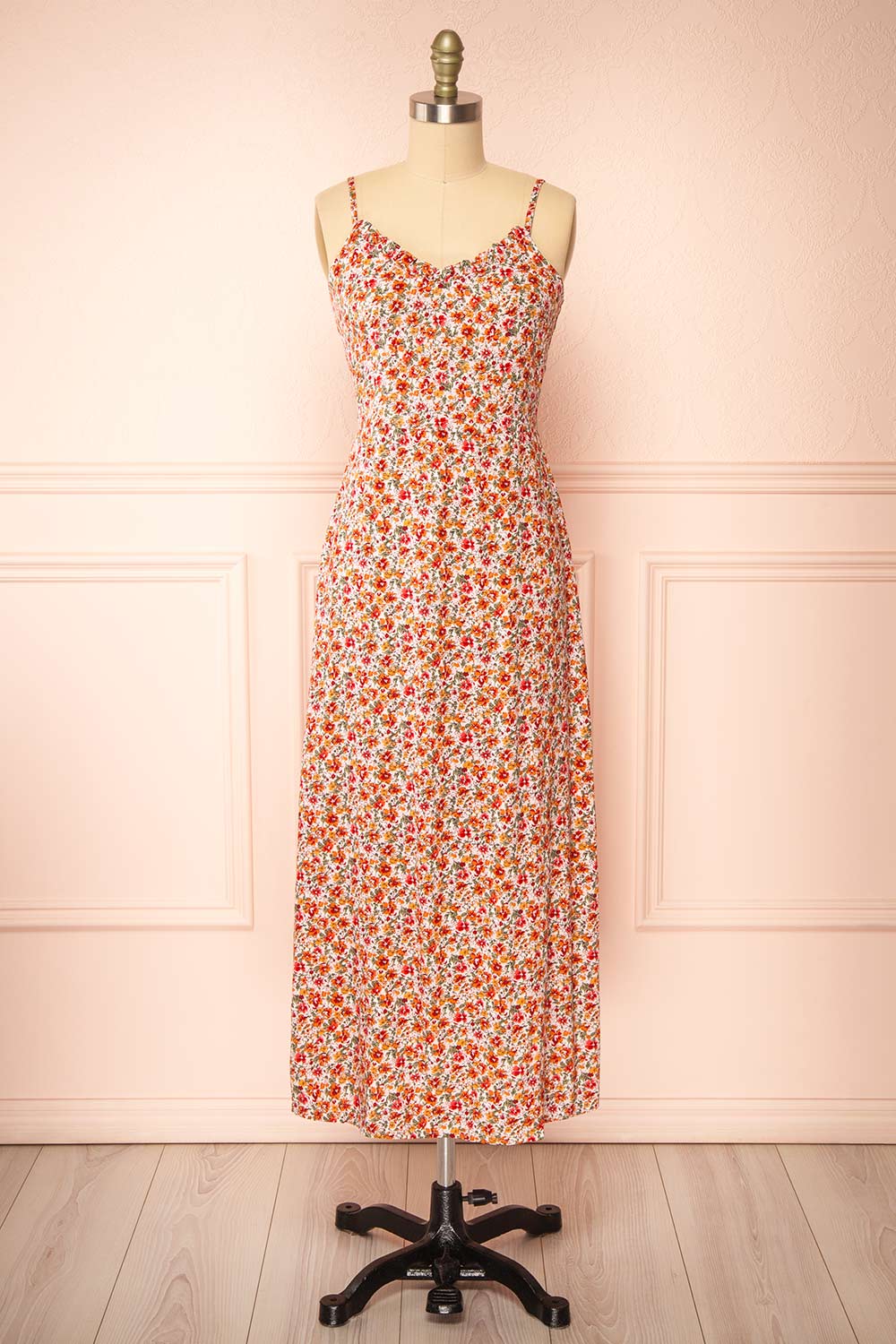colourful midi dress Poinsettia