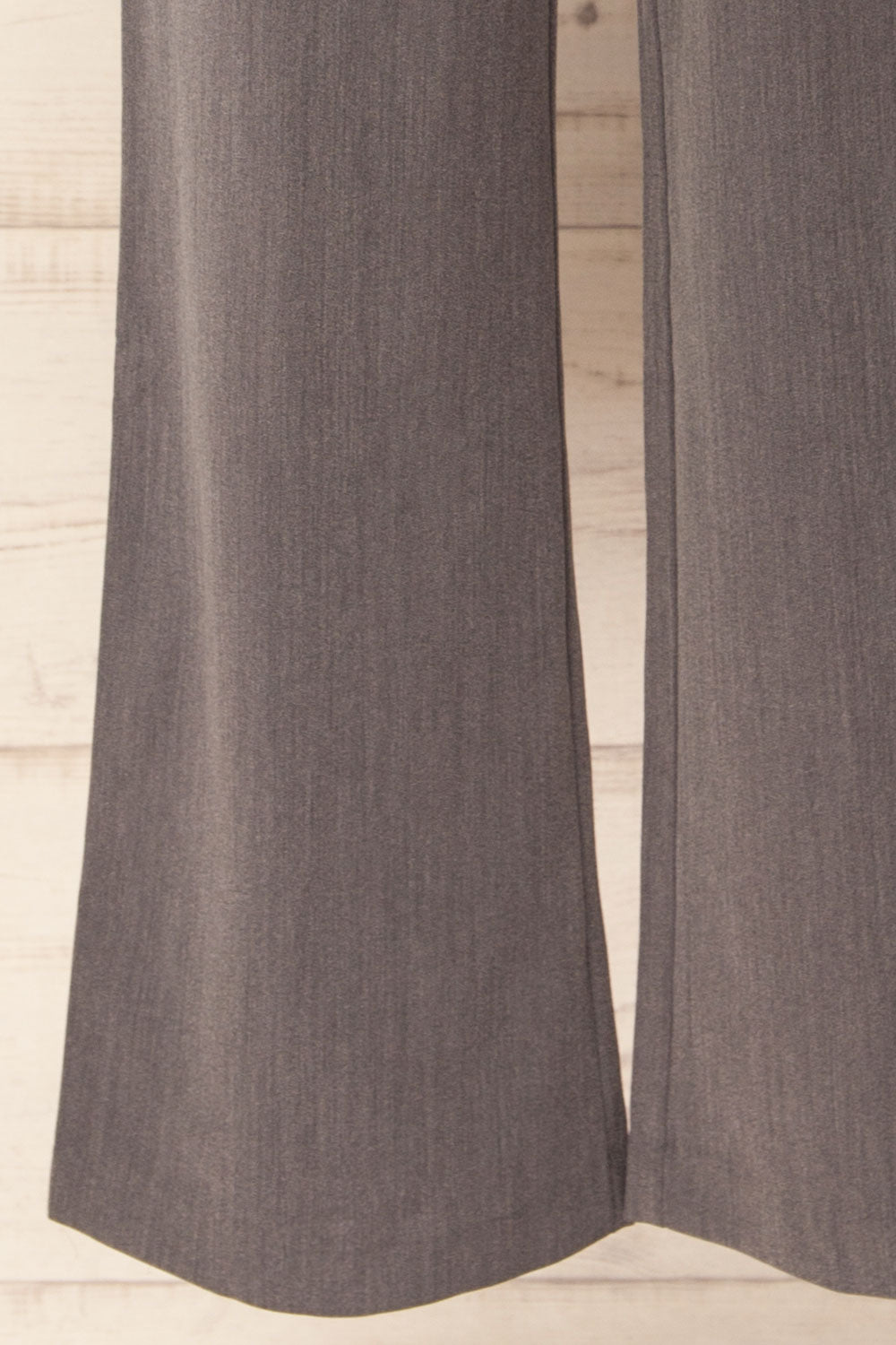 Positano Grey Pants with Double Waistband | La petite garçonne bottom