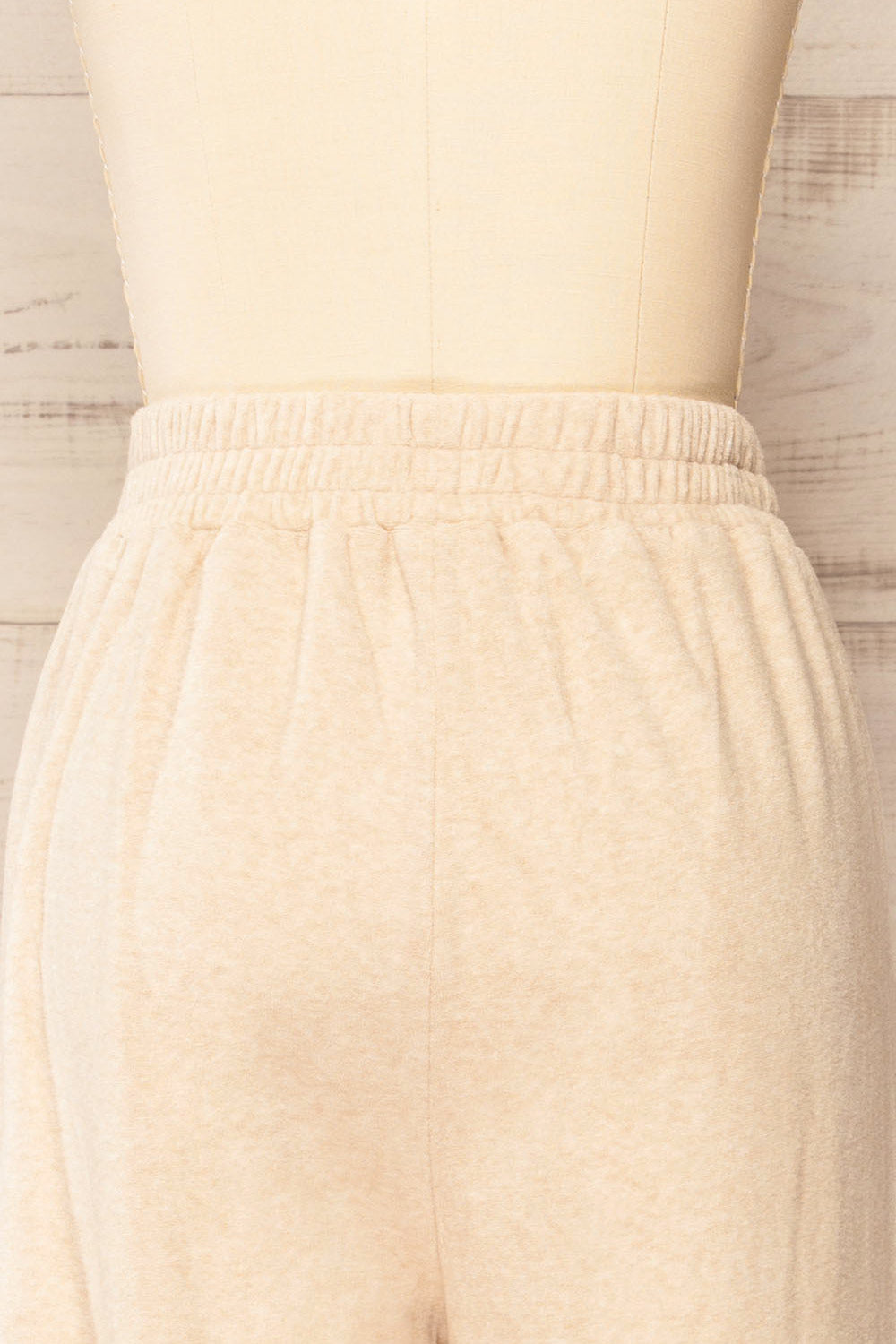 Pozatik Beige Jogger Pants w/ Elastic Waist | La petite garçonne back