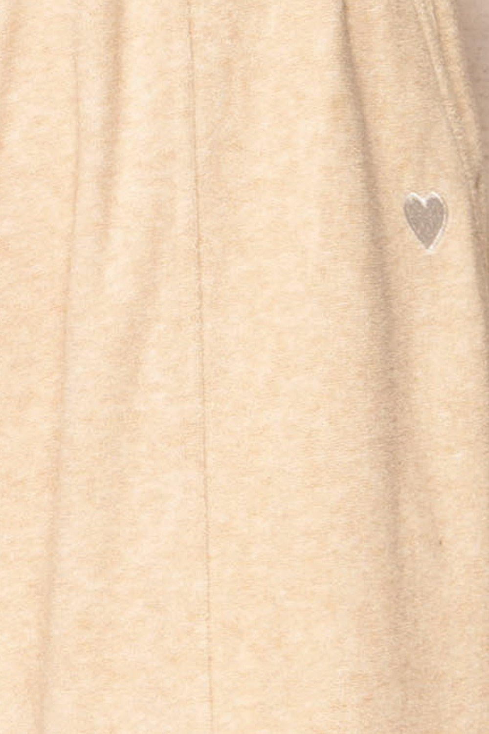 Pozatik Beige Jogger Pants w/ Elastic Waist | La petite garçonne fabric