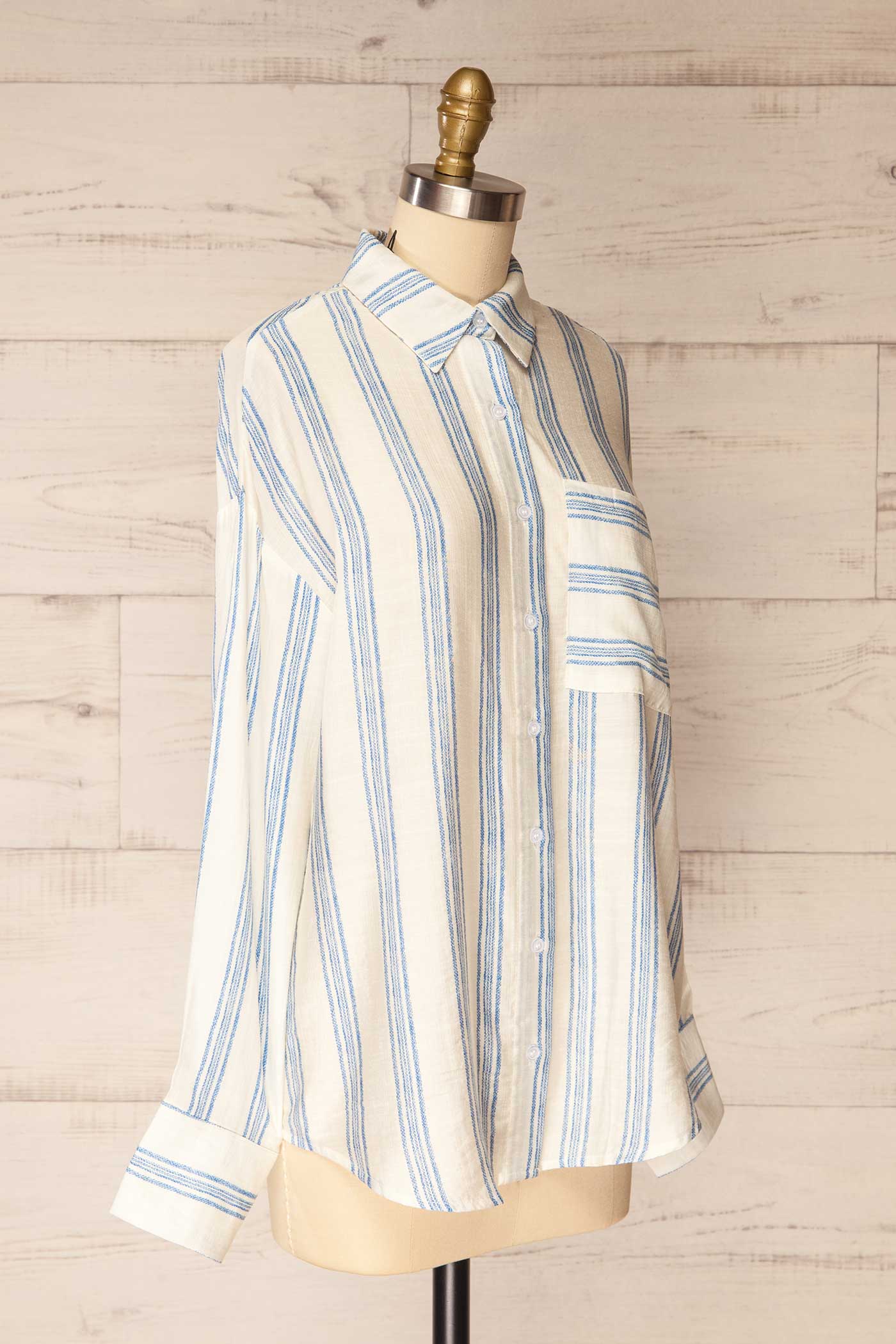 Prato | Striped Button-Down Long Sleeve Shirt