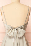 Prudence Sage Tie-Back Midi Dress | Boutique 1861 back
