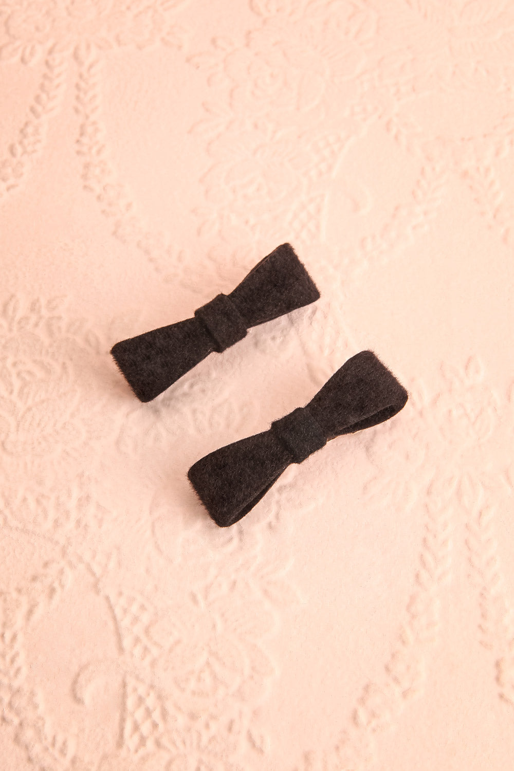 Puriminimosa Black Mini Bow Hair Clips Boutique 1861