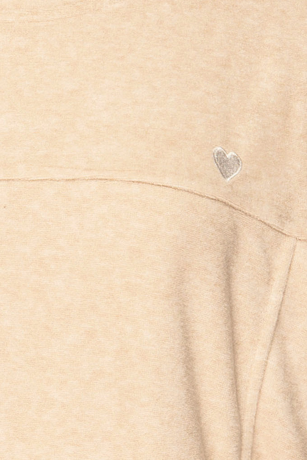 Qarth Beige Oversized Round Neck Sweater | La petite garçonne fabric