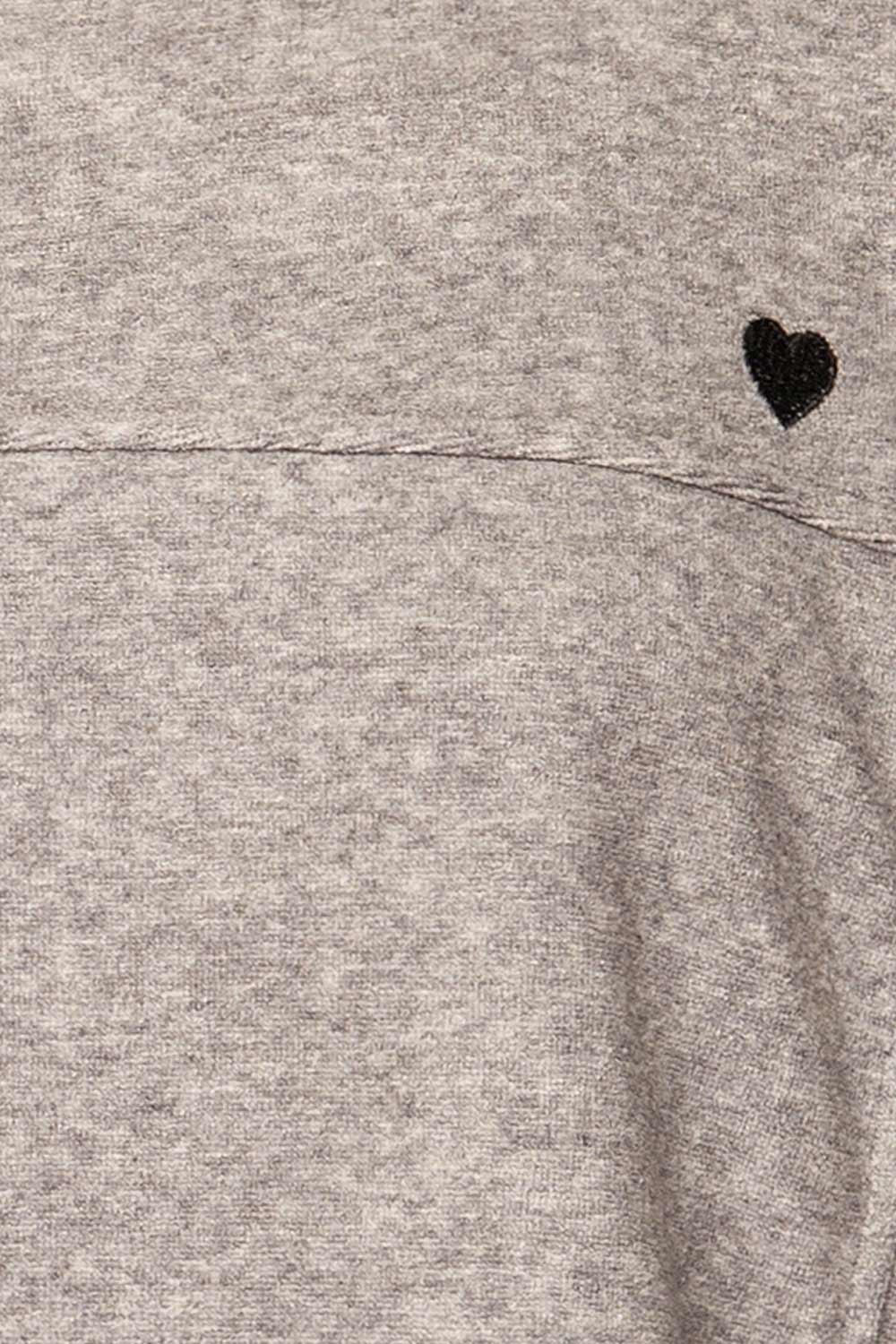 Qarth Grey Oversized Round Neck Sweater | La petite garçonne fabric