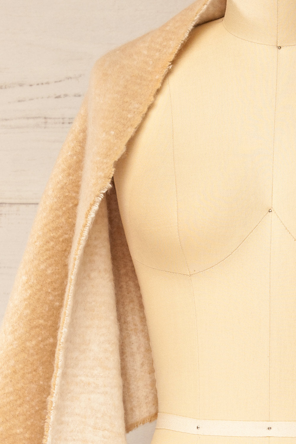 Qitap Beige Oversized Soft Knit Scarf | La petite garçonne shawl