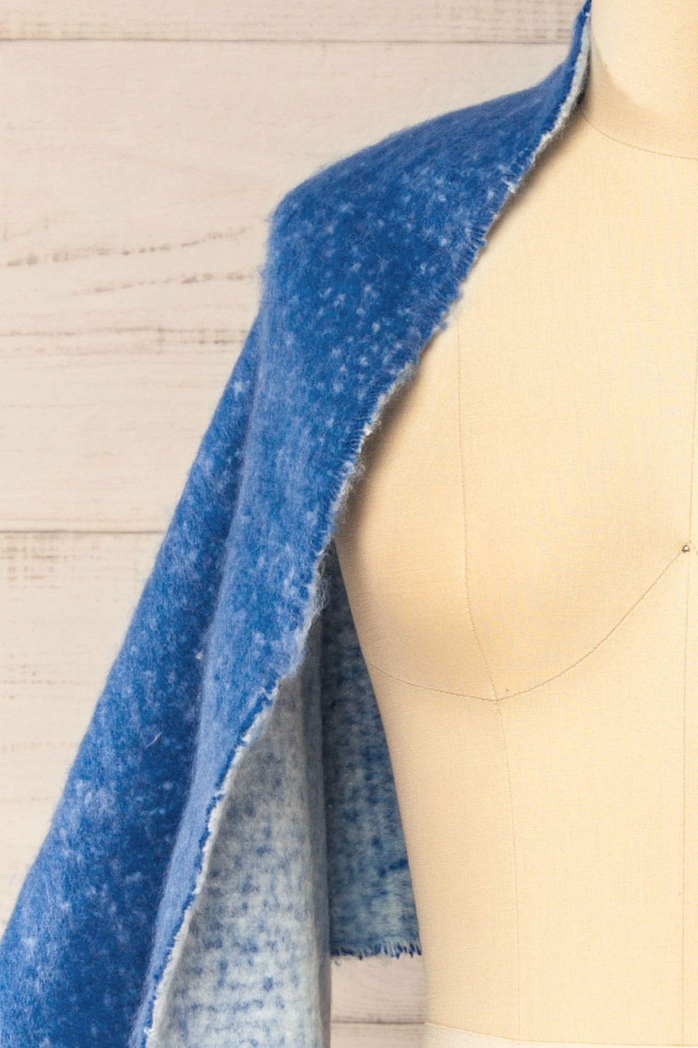 Qitap Blue Oversized Soft Knit Scarf | La petite garçonne shawl
