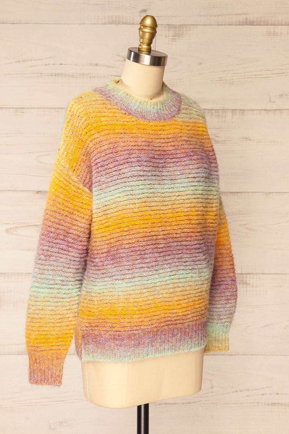 Queeri Multicolor Knitted Sweater | La petite garçonne side view