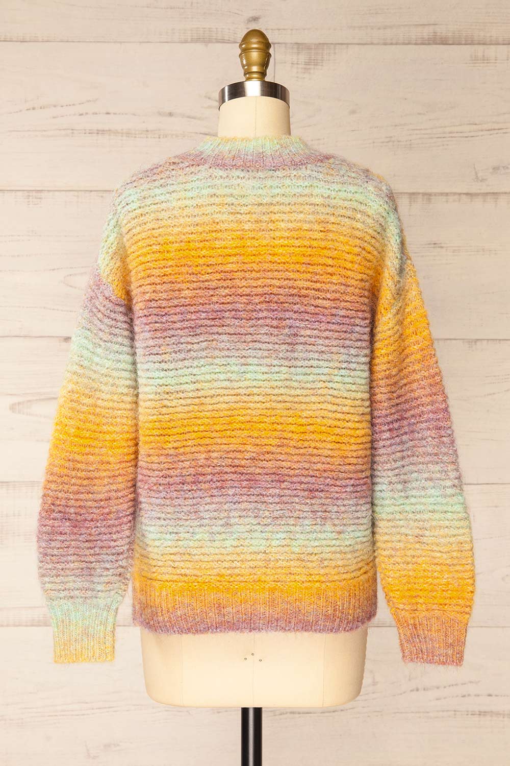 Queeri Multicolor Knitted Sweater | La petite garçonne back view