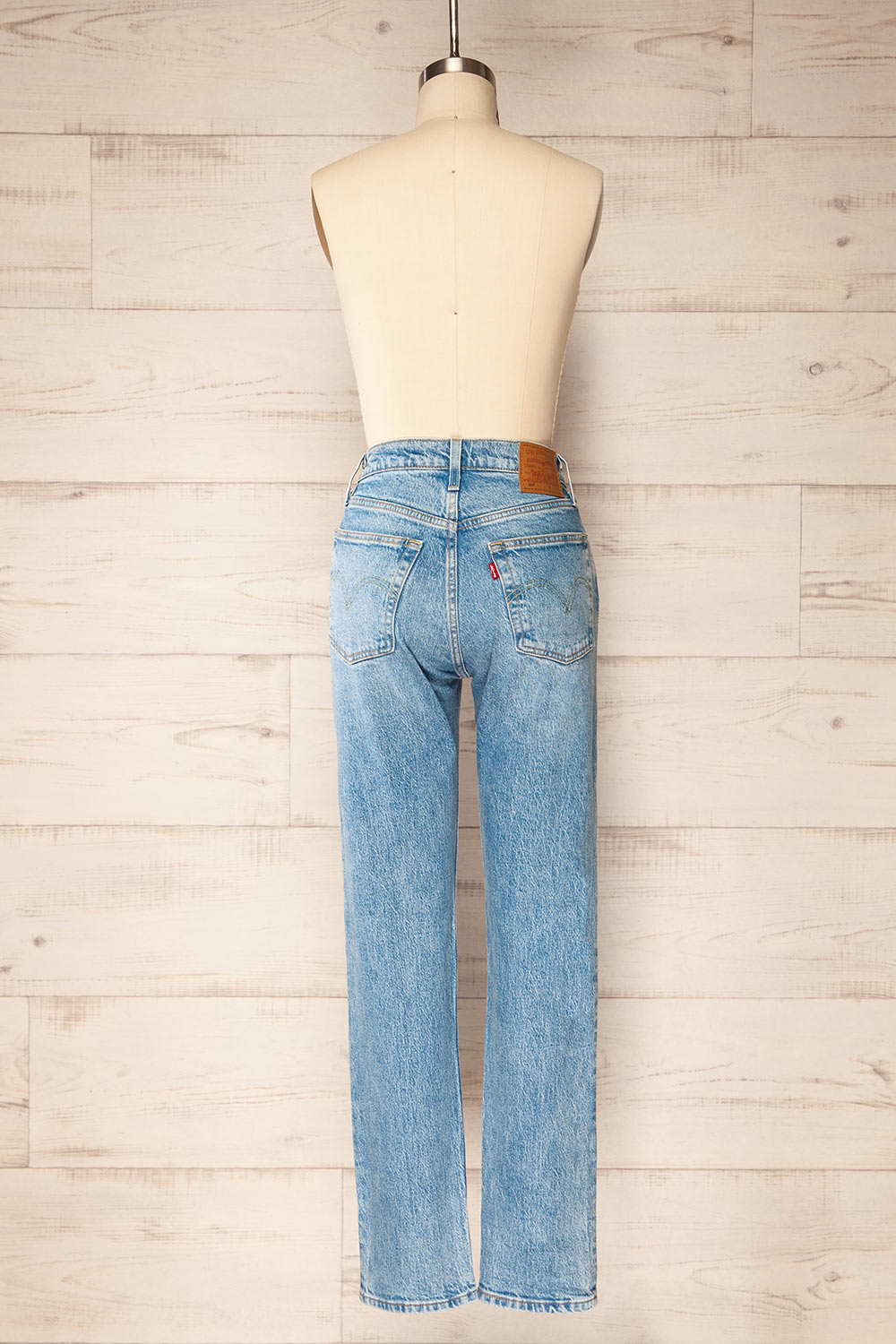 Quimper High Rise Straight Leg Jeans | La petite garçonne back view