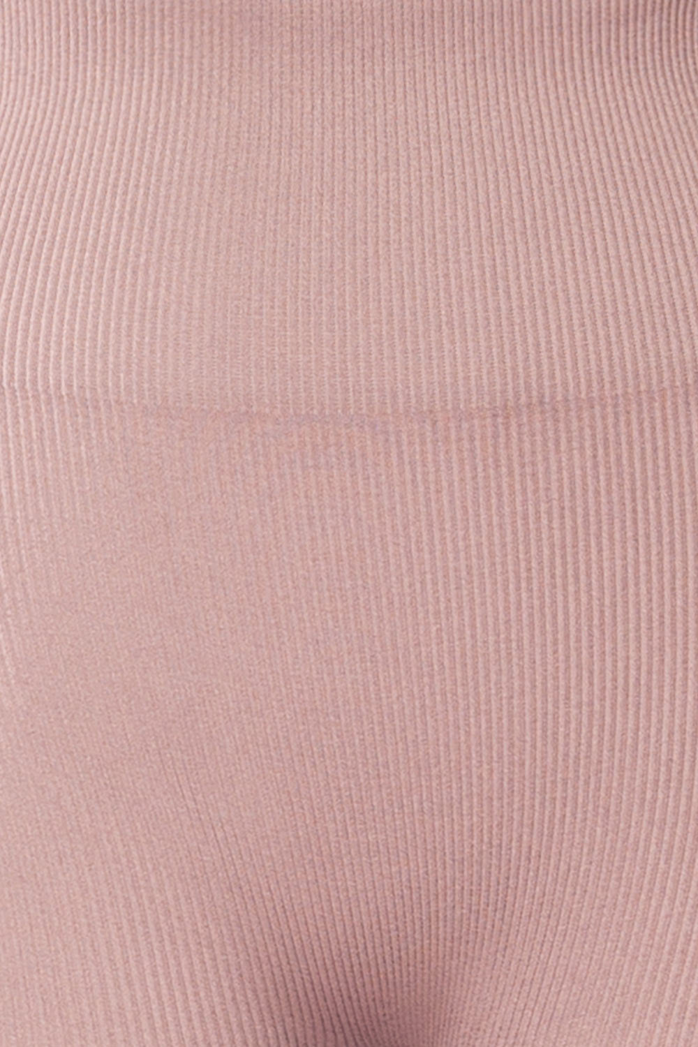 Quorena Mauve High-Waisted Ribbed Leggings | La petite garçonne fabric