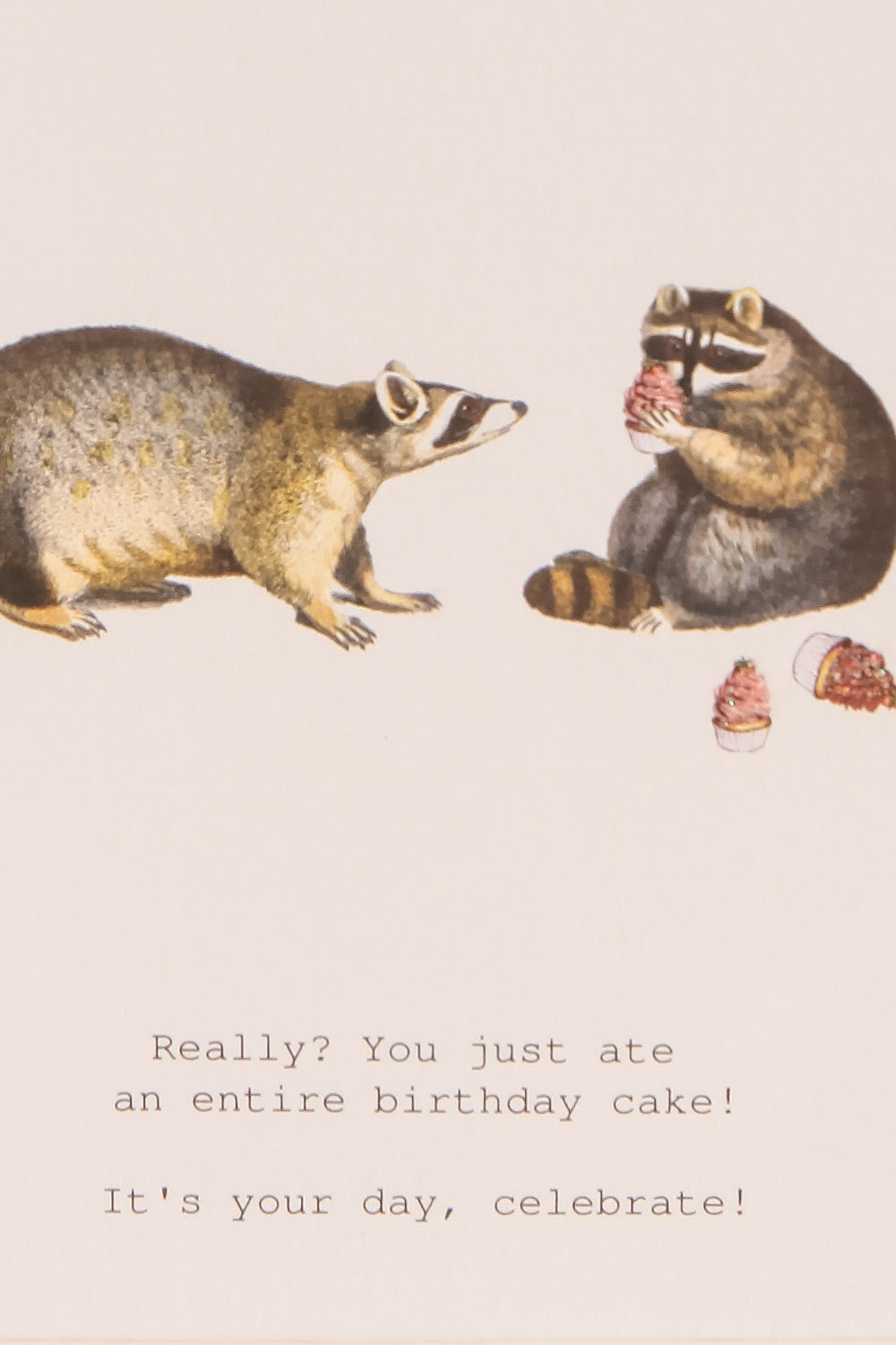 CARTE DE SOUHAITS | RACCOONS YOUR DAY close-up