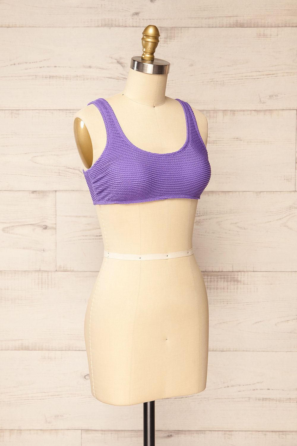 Radkow Purple Sport Style Bikini Top | La petite garçonne side view