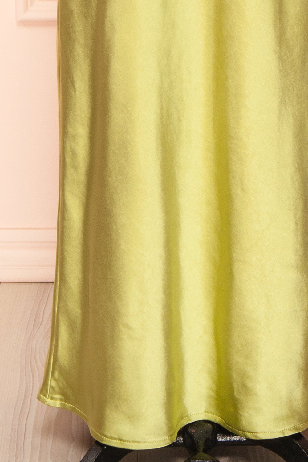 Ramona Sage Slip Dress w/ Floral Embroidery | Boutique 1861 bottom