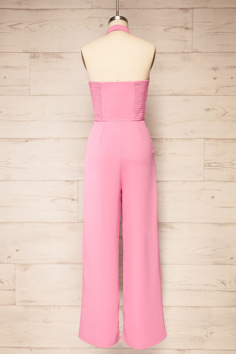 Ramses Pink Jumpsuit w/ Halter-Neck Vest Top | La petite garçonne back view