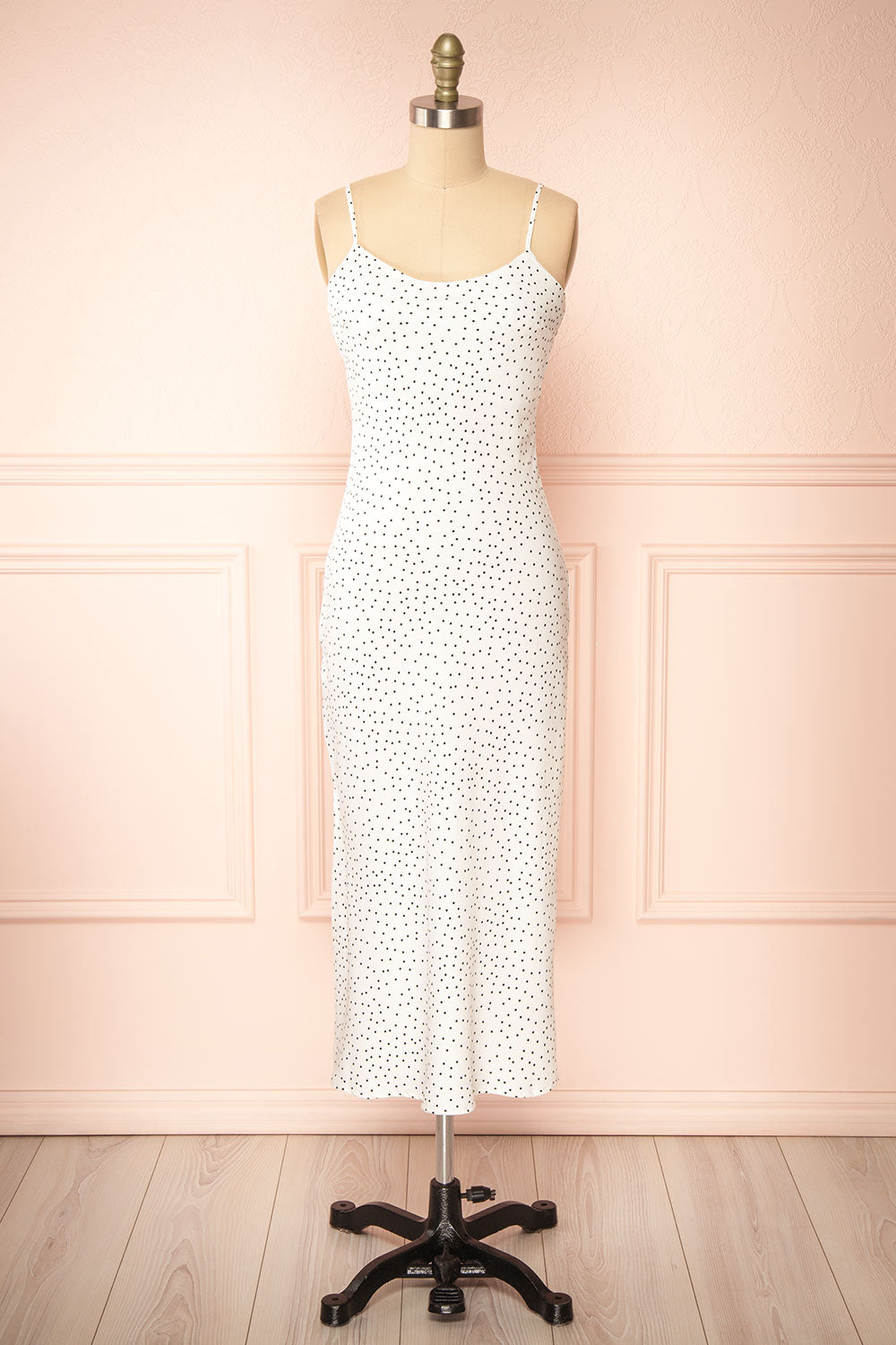 slim fit dress slacks The Polka Dot Drop-Waist Dress – ELN Apparel