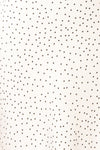 Rebby Polka Dot White Silky Fitted Midi Dress | Boutique 1861 fabric