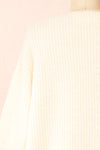 Reese Ivory Oversized Sweater | Boutique 1861 back close-up