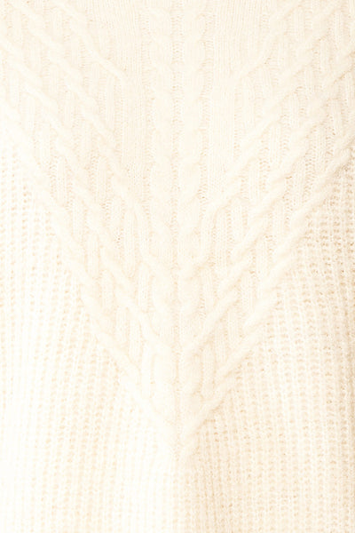 Reese Ivory Oversized Sweater | Boutique 1861 fabric