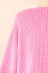 Reese Pink Oversized Sweater | Boutique 1861 back close-up
