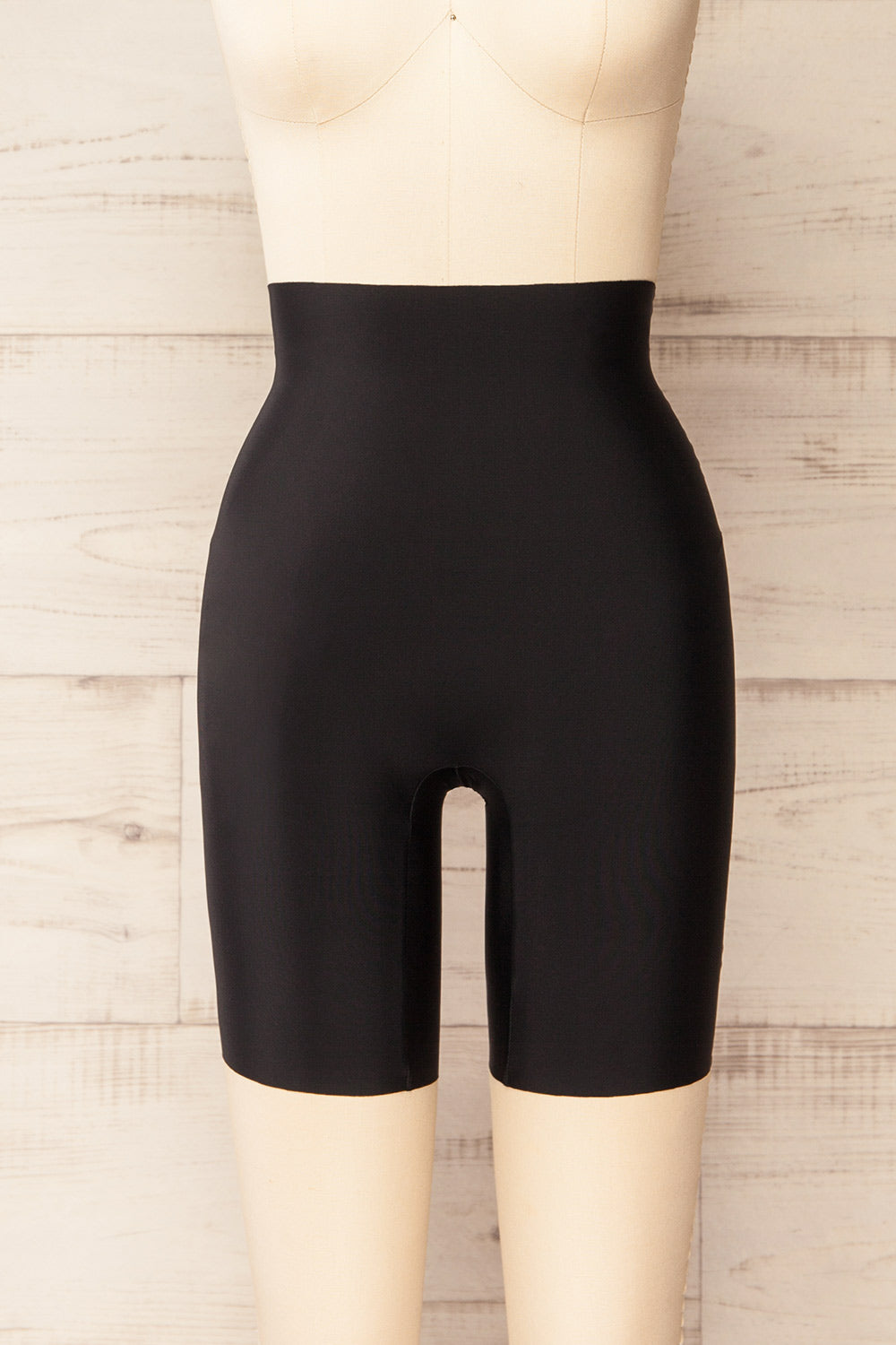 Rhys Black Slip Shorts | La petite garçonne front view
