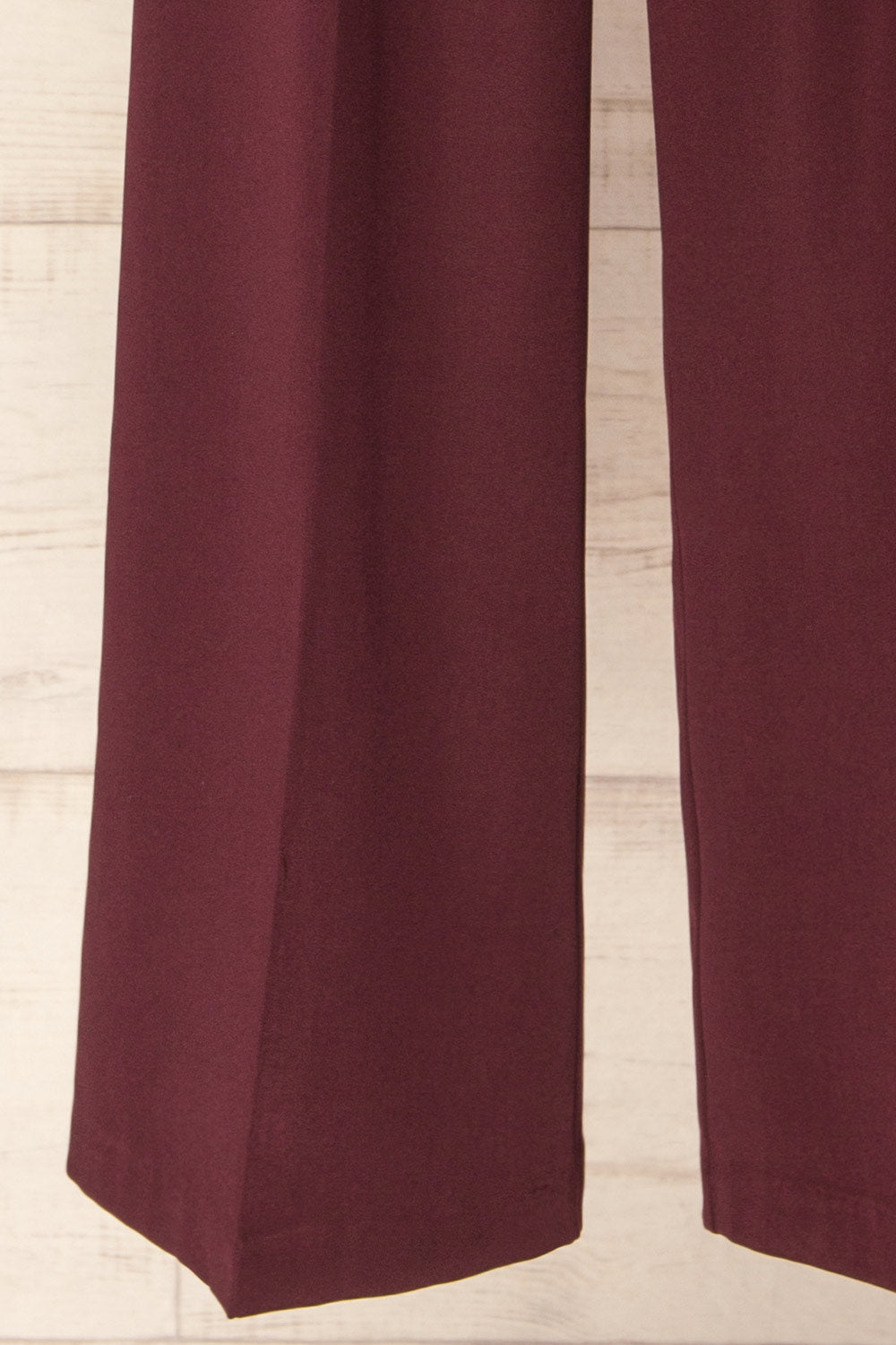 Rialto High-Waisted Pleated Burgundy Pants | La petite garçonne bottom