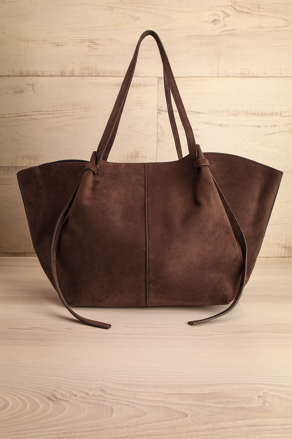 Ricotta Caramel Faux Leather Handbag | La petite garçonne front