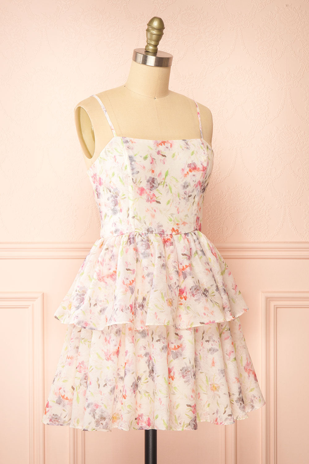 Ripley Short Floral Organza Dress | Boutique 1861 side view