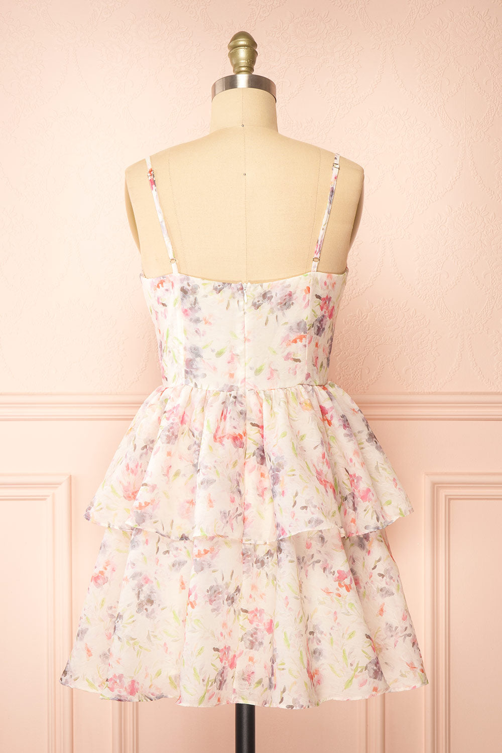 Ripley Short Floral Organza Dress | Boutique 1861 back view