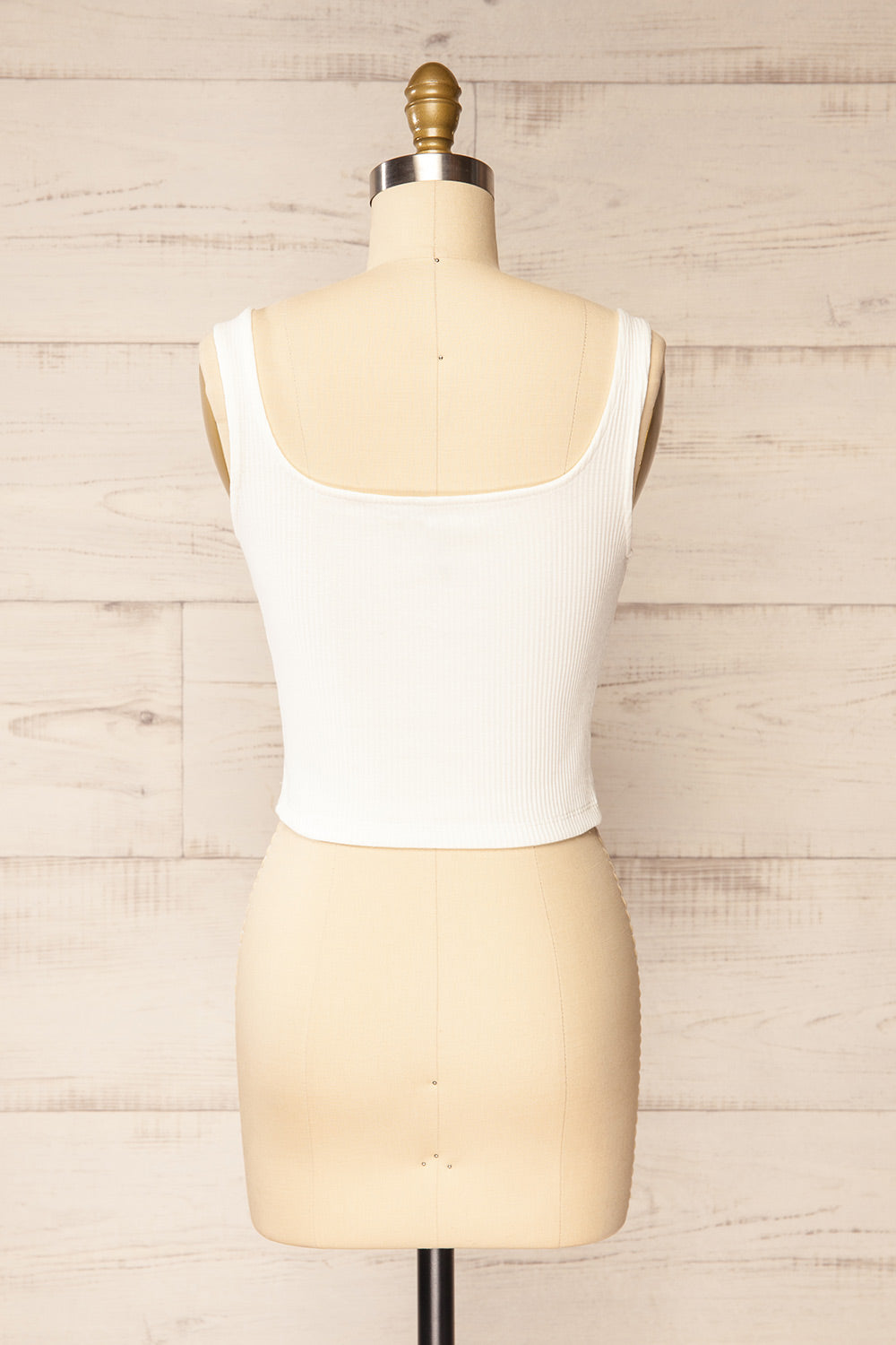 Rizzo White | Ribbed Tank Top