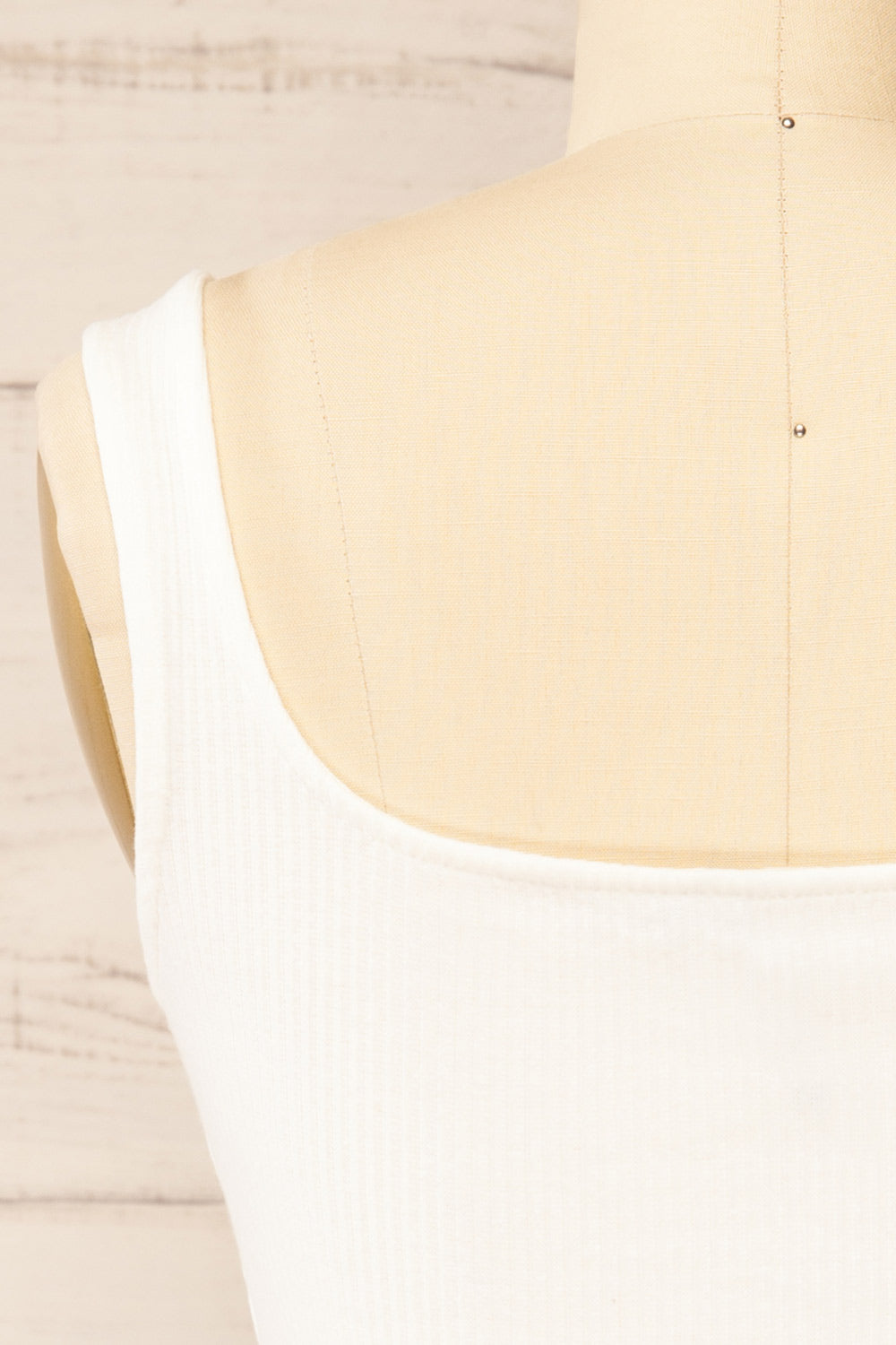 Rizzo White | Ribbed Tank Top