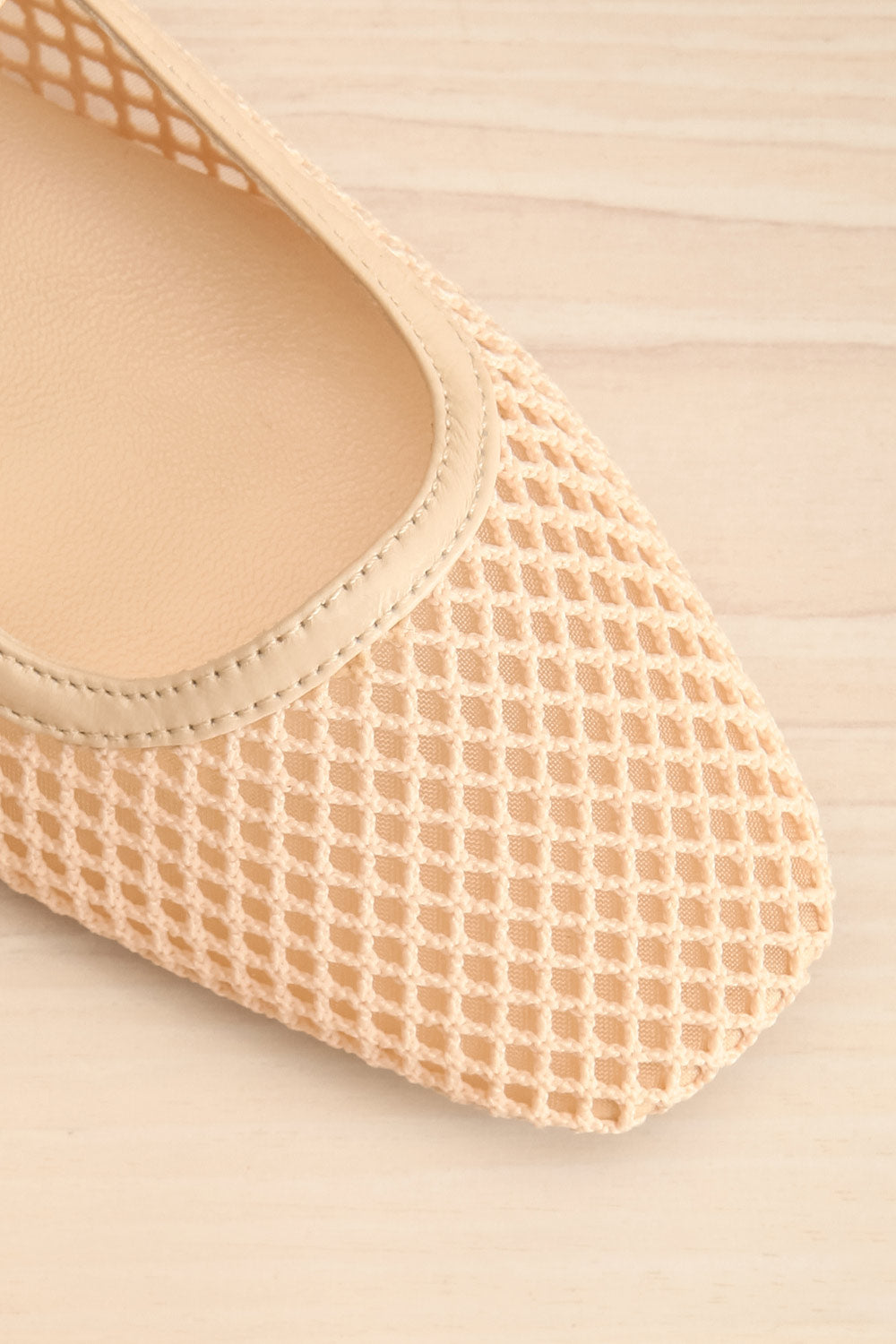 Rodnie Beige Raffia Ballerina Flat | La petite garçonne flat