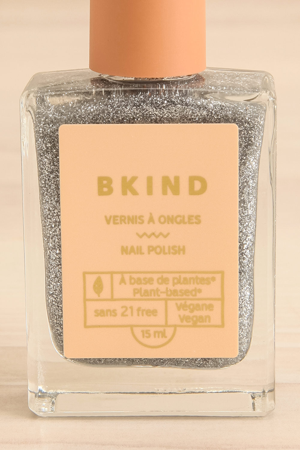 Romano Fafard Silver Glitter Nail Polish | Maison garçonne close-up